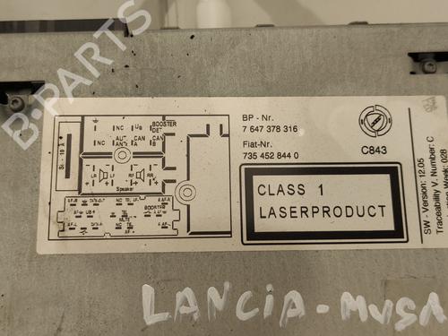 Radio LANCIA MUSA (350_) 1.3 D Multijet (350.AXG11, 350.AXG1A) | BP10247168E6 