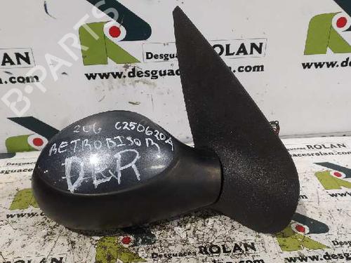 Right mirror PEUGEOT 206+ (2L_, 2M_) 1.4 HDi eco 70 | BP6077544C27 