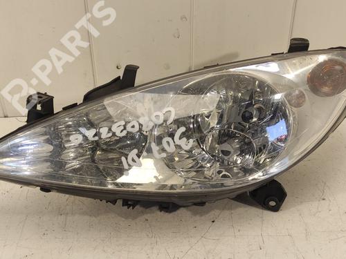 Used Left headlight Left headlight PEUGEOT 307 (3A/C) 2.0 HDi 135 (136 hp) 9393966 9393966