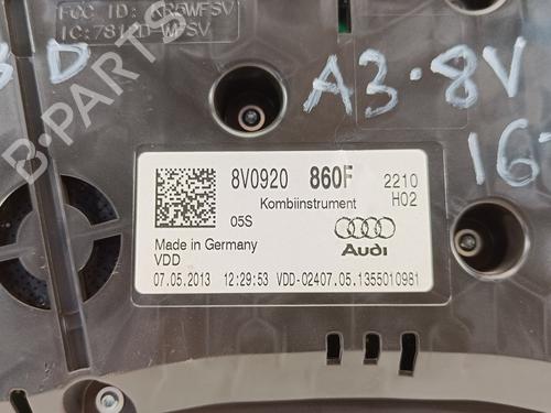 Instrument cluster AUDI A3 Sportback (8VA, 8VF) 1.6 TDI | BP17499230C47 