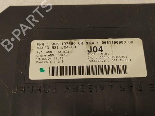 Fuse box PEUGEOT 307 (3A/C) 2.0 16V | BP9392570E1 