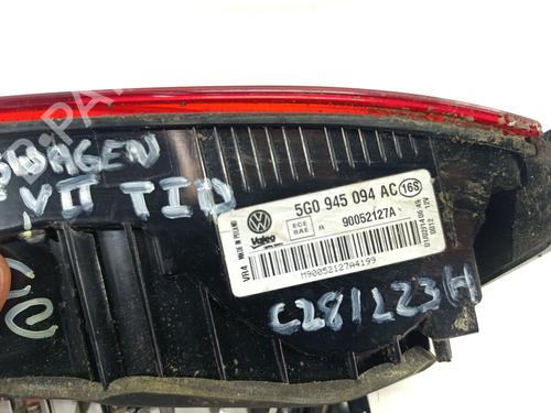 Right tailgate light VW GOLF VII (5G1, BQ1, BE1, BE2) | BP32273841C80