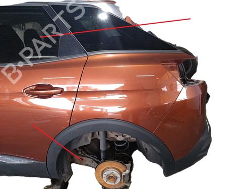 Used Left rear fenders PEUGEOT 3008 II SUV (MC_, MR_, MJ_, M4_) 1.6 BlueHDi 120 (120 hp) 31291352