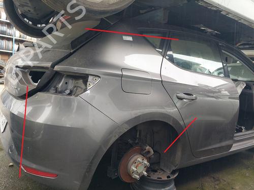 Used Right rear fenders SEAT LEON (5F1) 1.6 TDI (110 hp) 31291347