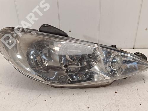 Used Right headlight Right headlight PEUGEOT 206 Hatchback (2A/C) 1.4 HDi eco 70 (68 hp) 10498555 10498555