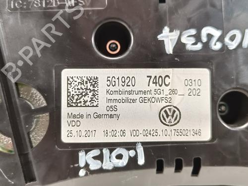 Instrument cluster VW GOLF VII (5G1, BQ1, BE1, BE2)  | BP16581021C47 
