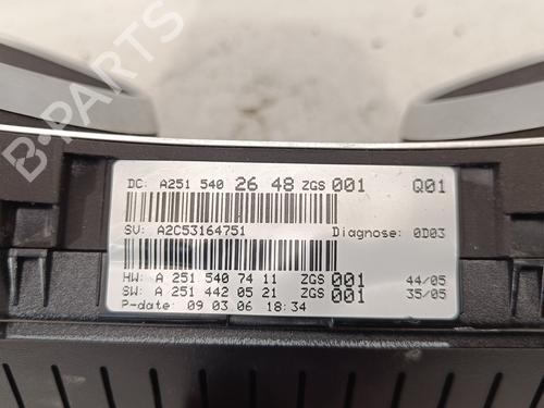 Instrument cluster MERCEDES-BENZ M-CLASS (W164) ML 320 CDI 4-matic (164.122) | BP12547791C47