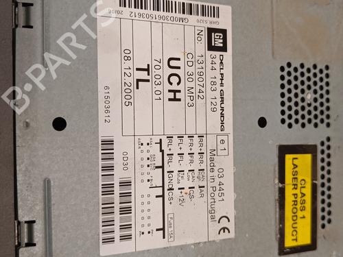 Radio OPEL ZAFIRA / ZAFIRA FAMILY B (A05) 1.9 CDTI (M75) | BP10665973E6 