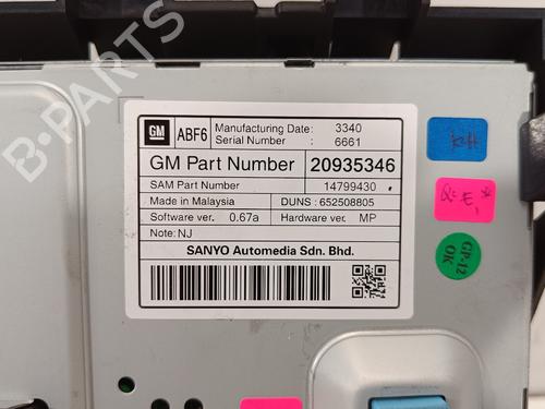 Display monitor OPEL ASTRA J (P10)  | BP10655620C48 