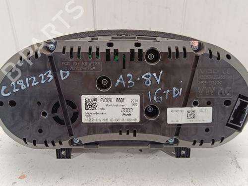 Instrument cluster AUDI A3 Sportback (8VA, 8VF) 1.6 TDI | BP17499230C47 
