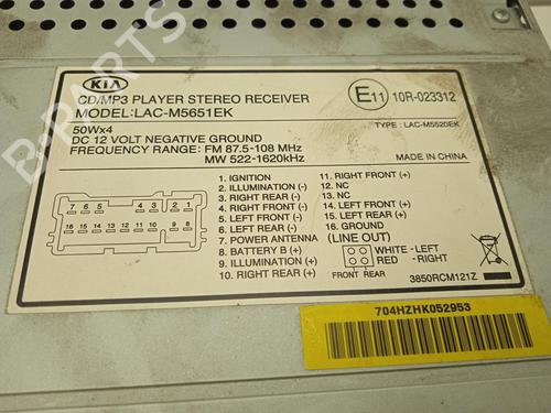 Used Radio KIA CARENS II MPV (FJ) [2002-2013]  4344881