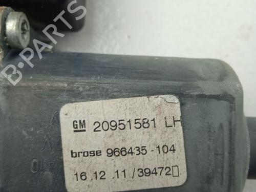 Front left window mechanism OPEL ASTRA J (P10)  | BP31621193C22 