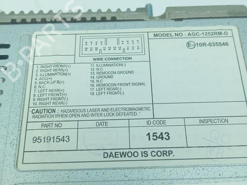Radio CHEVROLET SPARK (M300) 1.0 | BP39104499E6 - Image 5