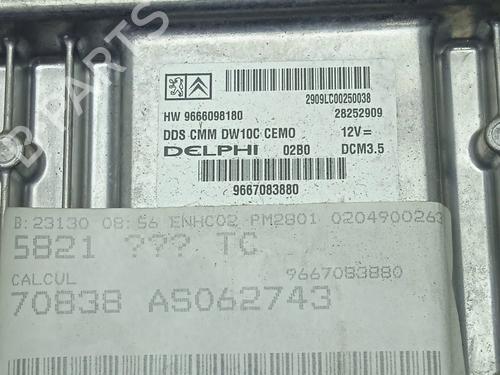 Engine control unit (ECU) PEUGEOT 5008 (0U_, 0E_)  | BP31618060M57 