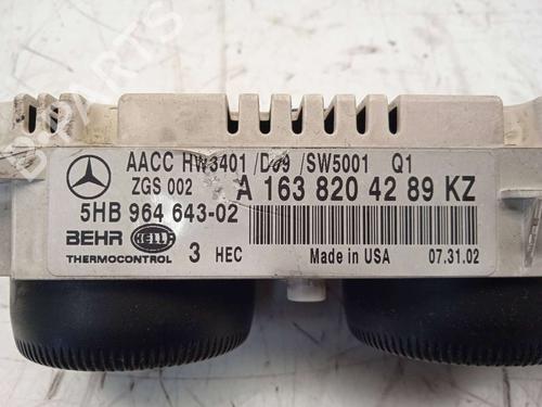 Climate control MERCEDES-BENZ M-CLASS (W163) ML 270 CDI (163.113) | BP13253147I5