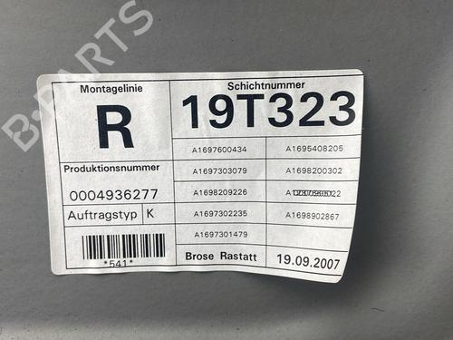 Rear right window mechanism MERCEDES-BENZ A-CLASS (W169) A 200 CDI (169.008, 169.308) | BP11151791C25 