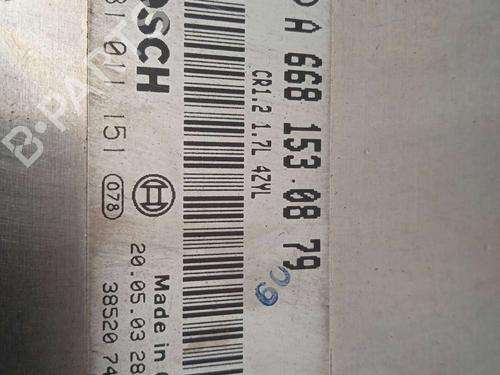 Engine control unit (ECU) MERCEDES-BENZ A-CLASS (W168) A 170 CDI (168.009, 168.109) | BP11157853M57