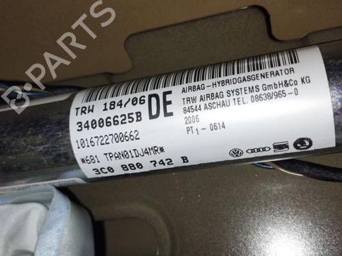 Right curtain airbag VW PASSAT B6 (3C2) 2.0 TDI 16V | BP18112593C12