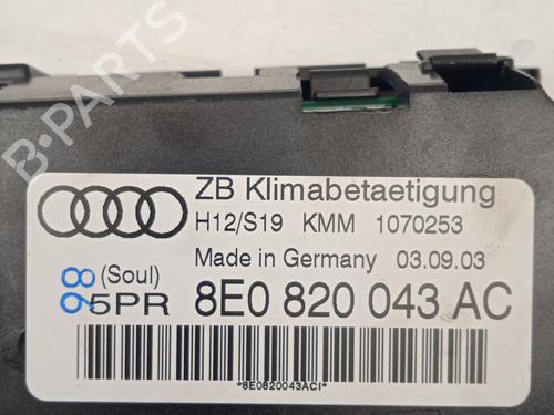 Climate control AUDI A4 B6 (8E2) 2.5 TDI quattro | BP31619710I5 