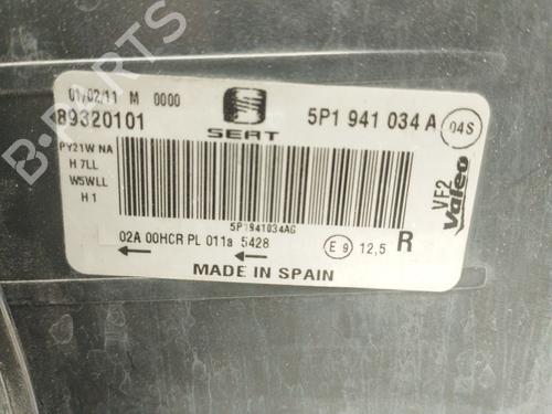 Right headlight SEAT LEON (1P1) 1.6 TDI | BP36560745C29 - Image 2