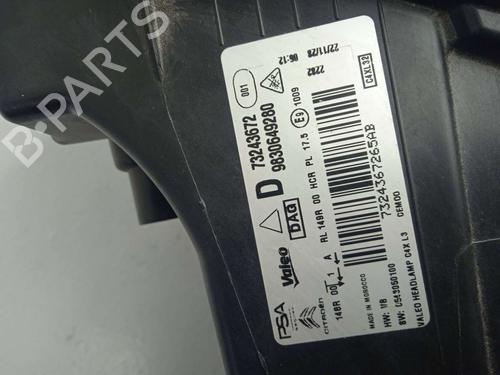 Right headlight CITROËN C4 III (BA_, BB_, BC_) 1.2 PureTech 130 (BAHNSA, BAHNSB) | BP32395719C29 