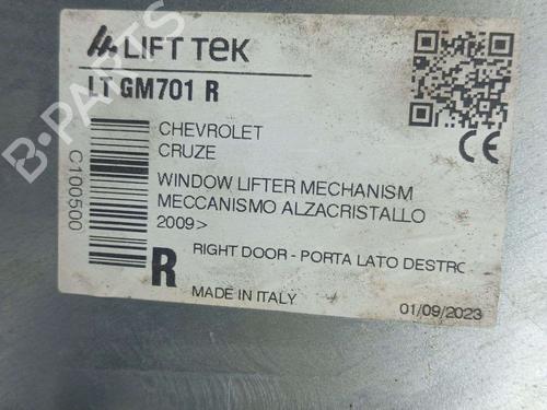 Front right window mechanism CHEVROLET CRUZE Hatchback (J305) 1.6 | BP31620501C23  - Image 7