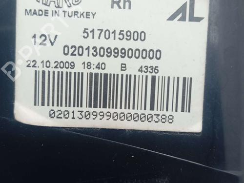 Right taillight FIAT PUNTO EVO (199_) 1.3 D Multijet (199AXC1A, 199BXC1A, 199AXT1A, 199BXT1A) | BP19076646C35 