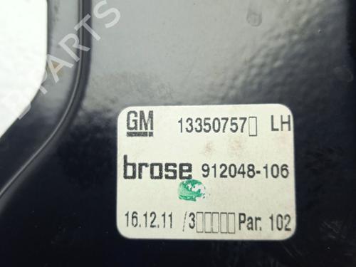 Front left window mechanism OPEL ASTRA J (P10)  | BP31621193C22 