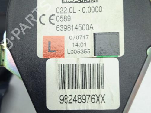 Rear left seatbelt CITROËN C3 III (SX) 1.2 VTi 82 | BP32507845I29