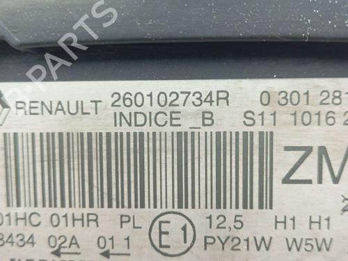 Right headlight RENAULT CAPTUR I (J5_, H5_) | BP33117278C29 - Image 5