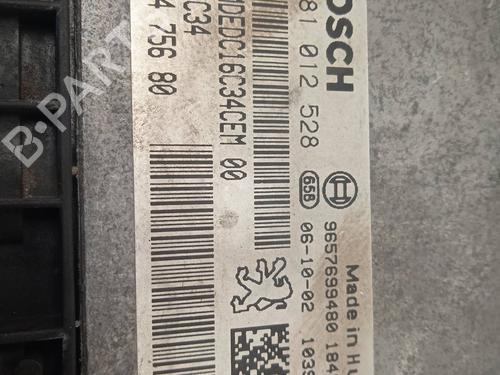 Engine control unit (ECU) PEUGEOT 206 SW (2E/K) 1.4 HDi | BP11158651M57 - Image 3