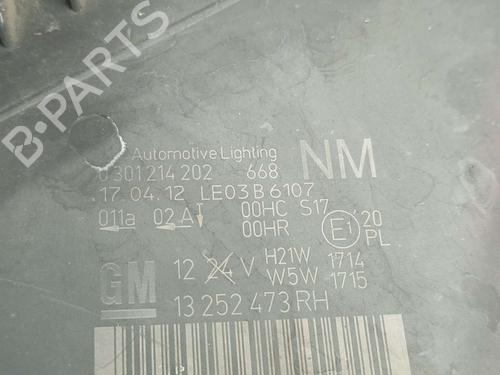 Right headlight OPEL ZAFIRA / ZAFIRA FAMILY B (A05) 1.9 CDTI (M75) | BP19088410C29