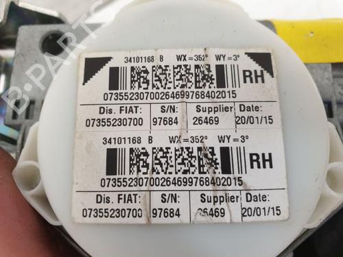Front right seatbelt FIAT 500 C (312_) 0.9 (312AG1A) | BP36859077I25  - Image 10