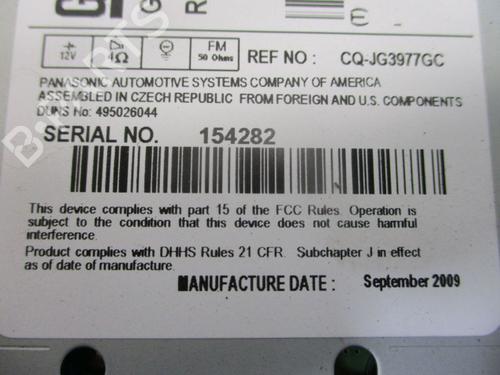 Radio OPEL ASTRA J (P10) 1.6 (68) | BP37120171E6 - Image 10