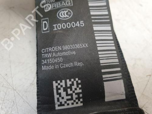 Front right seatbelt CITROËN C3 II (SC_) 1.2 VTi 82 | BP38029502I25 - Image 10