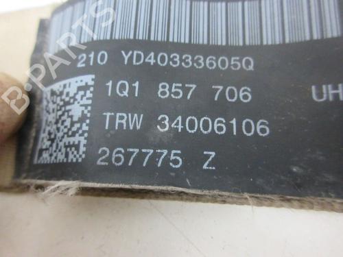 Front right seatbelt VW EOS (1F7, 1F8) 2.0 FSI | BP37126827I25 - Image 10
