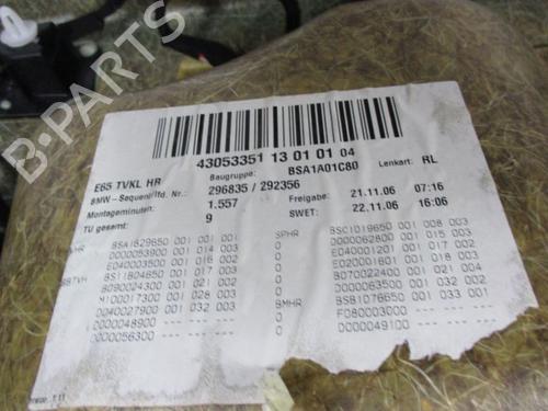 Rear right panel BMW 7 (E65, E66, E67) 730 Ld | BP18795283C61 