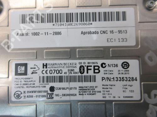 Control unit OPEL ZAFIRA TOURER C (P12) 1.4 (75) | BP37128013M11 - Image 8