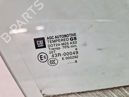 Front right quarter glass OPEL ZAFIRA TOURER C (P12) 2.0 CDTi (75) | BP32343719C112