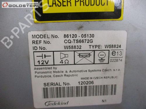 Radio TOYOTA AVENSIS Estate (_T25_) 2.2 D-CAT (ADT251_, ADT251R) | BP25224254E6 