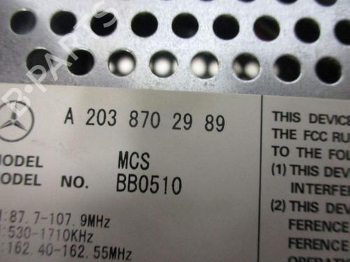 Bilradio MERCEDES-BENZ C-CLASS (W203) C 230 Kompressor (203.040) | BP18799344E6