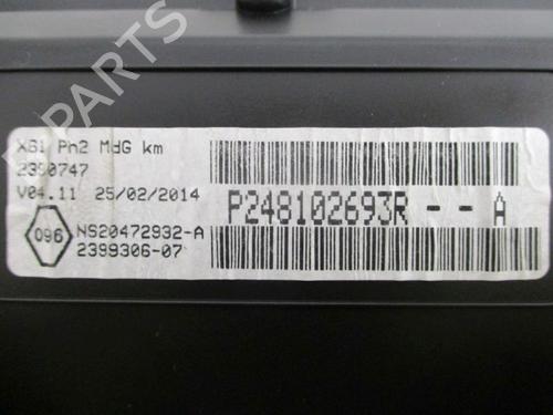 Display monitor RENAULT KANGOO / GRAND KANGOO II (KW0/1_) 1.5 dCi 90 (KW05, KW08, KW0G, KW11) | BP28096758C48 