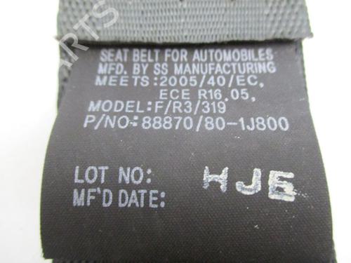 Front left seatbelt HYUNDAI i20 I (PB, PBT) 1.1 CRDi | BP30667936I26 