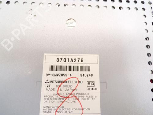 Radio MITSUBISHI LANCER VIII Sportback (CX_A) 1.8 (CX3A) | BP29085356E6 