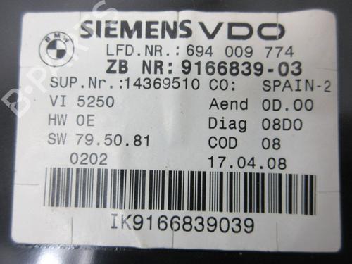 Instrument cluster BMW 3 (E90) 320 i | BP37127936C47 - Image 9
