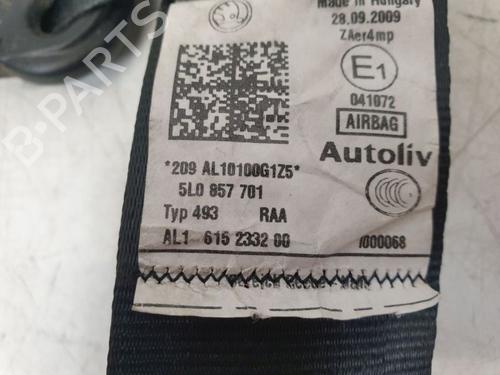 Front left seatbelt SKODA YETI (5L) 1.2 TSI | BP34738594I26 - Image 10