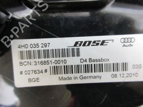 Speaker AUDI A8 D4 (4H2, 4H8, 4HC, 4HL) 3.0 TDI quattro | BP29087928E2 