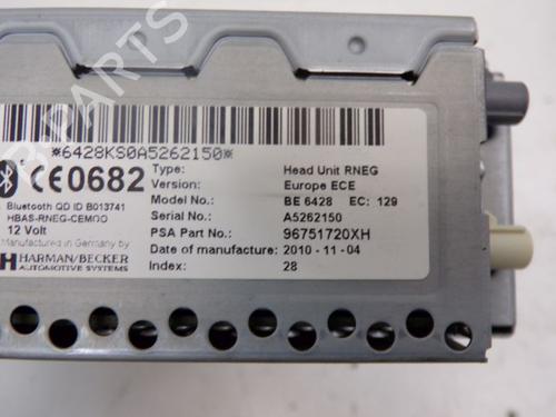 Radio PEUGEOT 308 SW I (4E_, 4H_) 1.6 HDi | BP29095760E6 