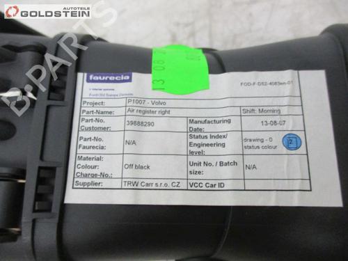 Air vent VOLVO C30 (533) 1.6 | BP37097976I21 - Image 3