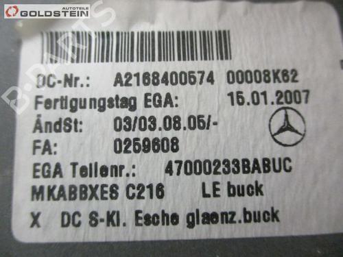 Glove box MERCEDES-BENZ S-CLASS Coupe (C216) CL 500 (216.371) | BP18761051C95 